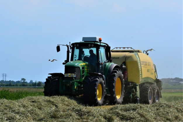 tractor on a farm