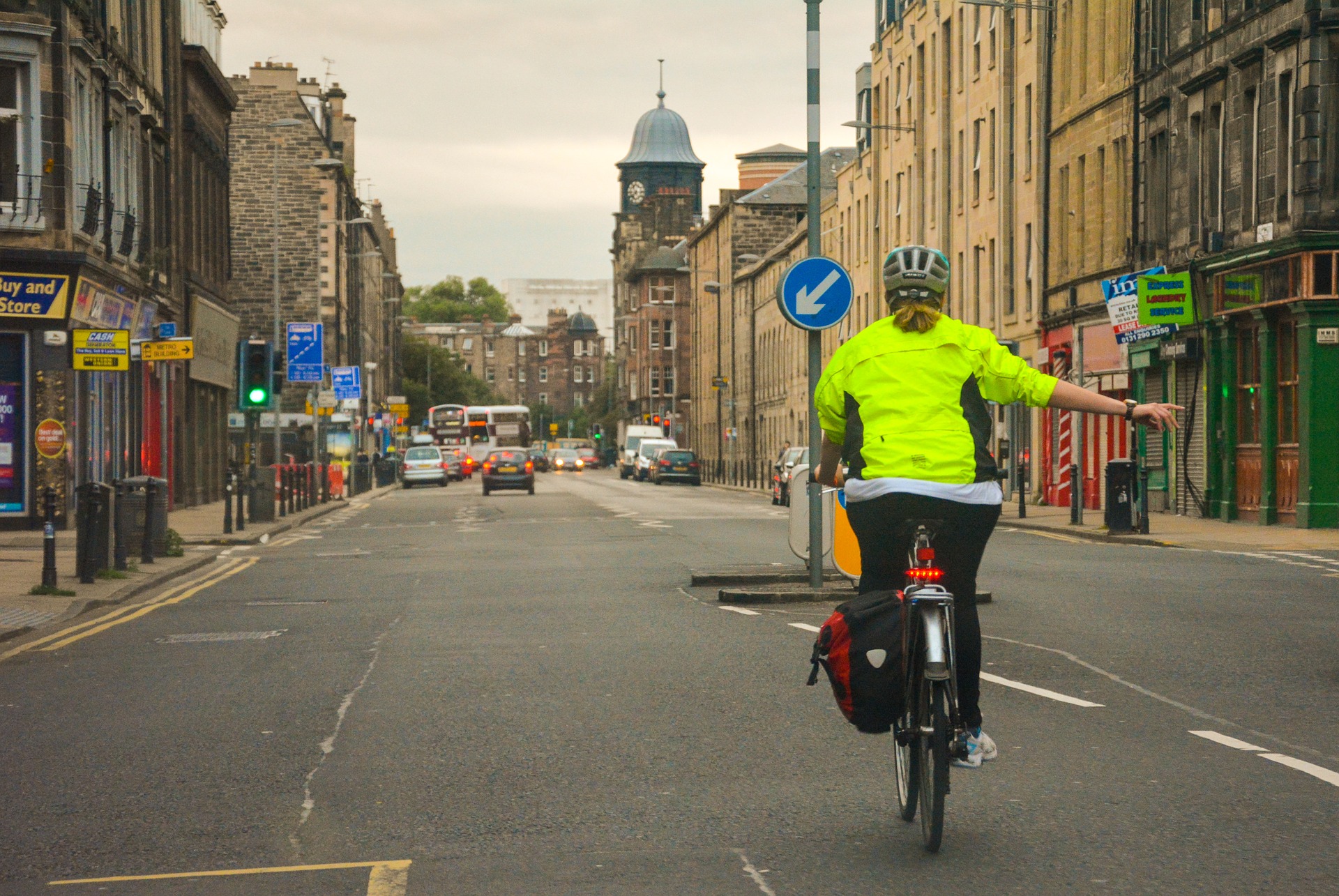 cyclist in London