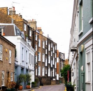 flats in a london street