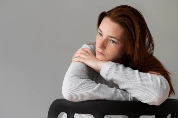 lady on chair