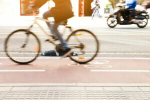 bike in bicycle lane