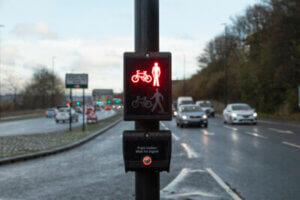 Red pedestrian lights