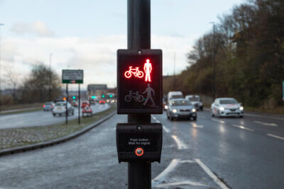 Red pedestrian lights